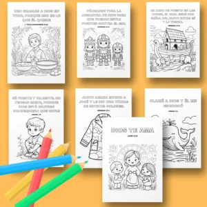 Dibujos de versiculo bilblicos para colorear