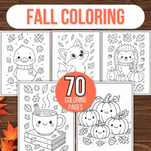 Dibujos para colorear de otoño